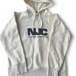 Vintage‎ Nautica white fleece jacket MEN SIZE S